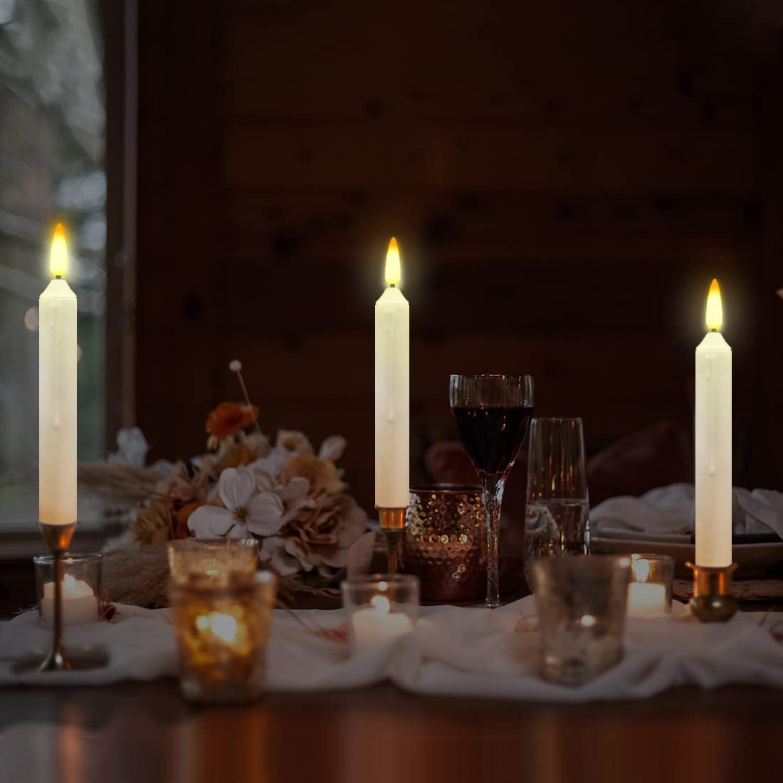 LedCandle™ – Flammenlose LED-Kerzen Warm Licht (12 Stk) [50% Rabatt]