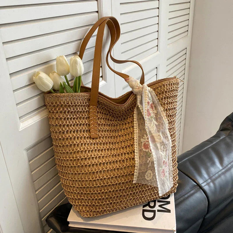 Eleonore | Cabas-Tasche aus Stroh