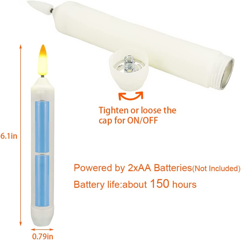 LedCandle™ – Flammenlose LED-Kerzen Warm Licht (12 Stk) [50% Rabatt]