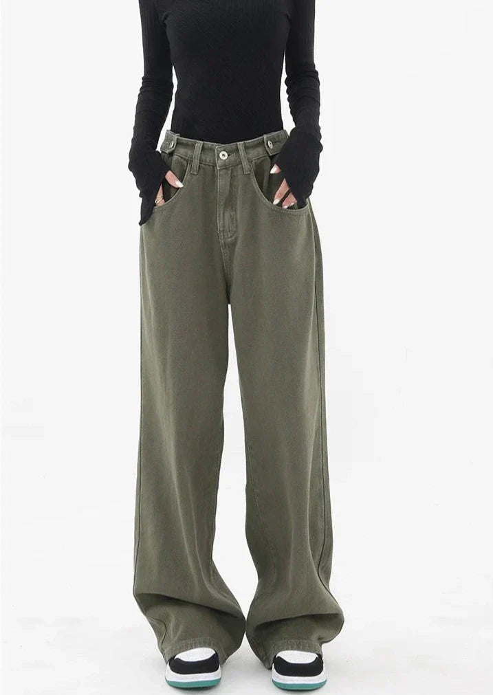 Lässige High Waist Jeans mit Bequemer Passform für Frauen