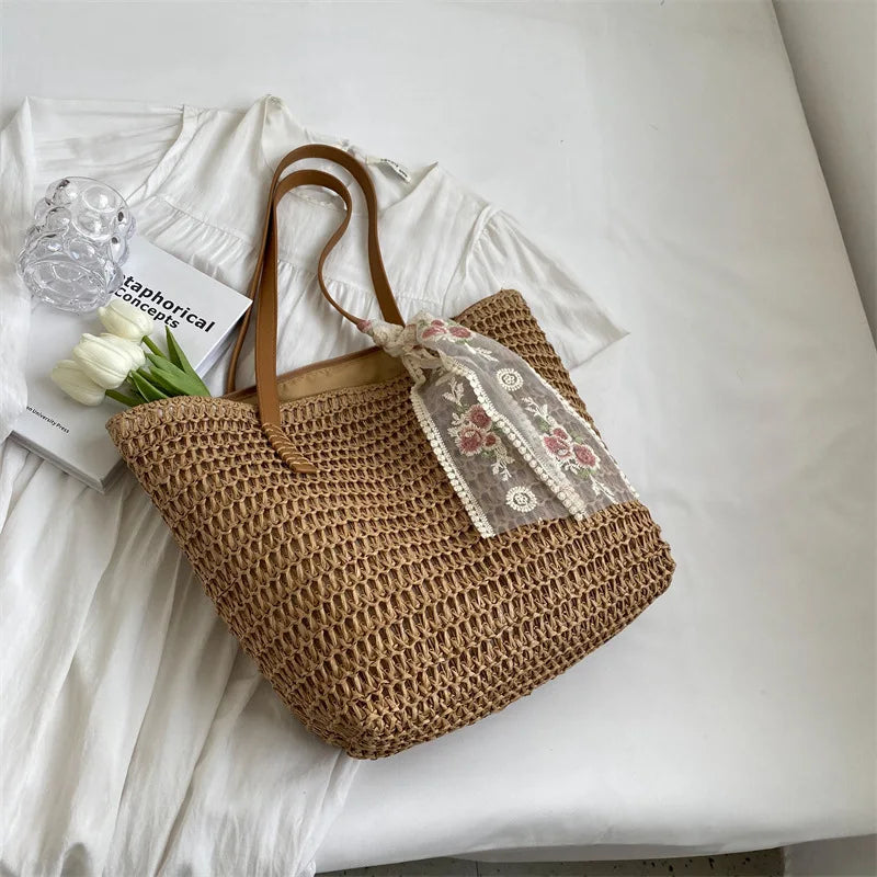 Eleonore | Cabas-Tasche aus Stroh