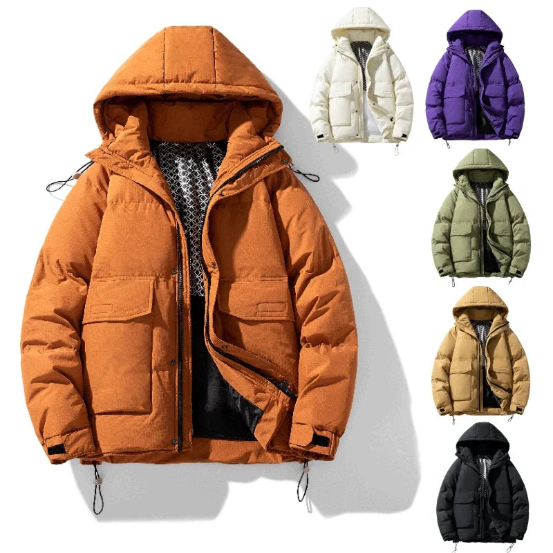 Marleina | Wasserdichte Winterjacke mit Kapuze für Männer