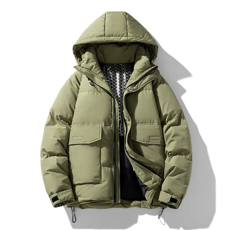 Marleina | Wasserdichte Winterjacke mit Kapuze für Männer