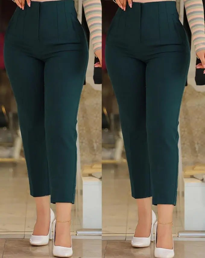 Legere High-Waist-Hose mit entspannter Passform und leichtem Stoff für Frauen