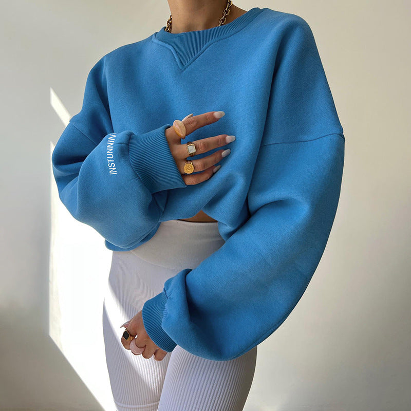 Gemütliches Oversized Sweatshirt Für Ultimativen Entspannten Komfort Für Frauen