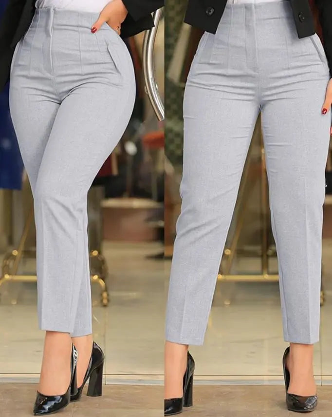 Legere High-Waist-Hose mit entspannter Passform und leichtem Stoff für Frauen