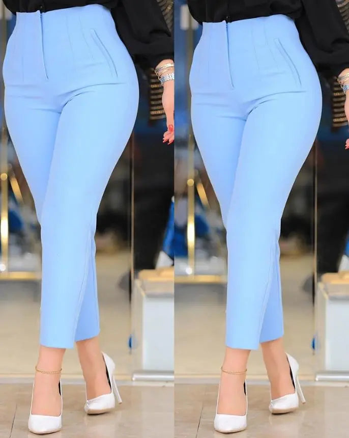 Legere High-Waist-Hose mit entspannter Passform und leichtem Stoff für Frauen