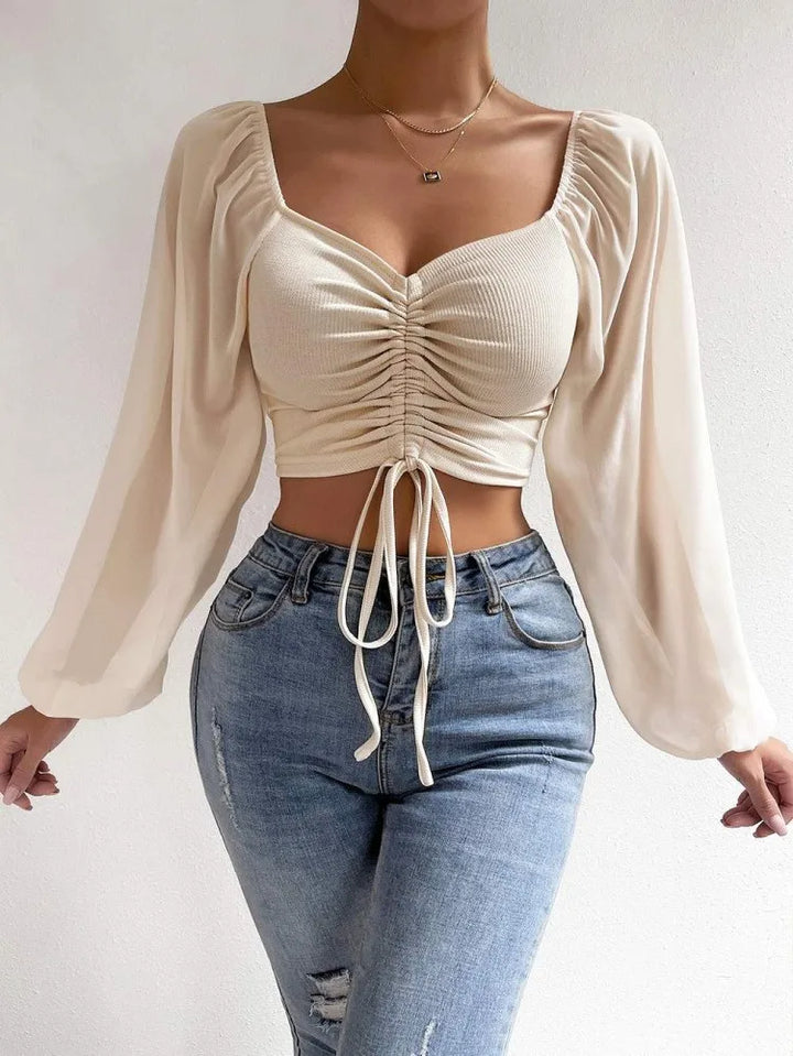 Vielseitige Abendbluse mit eleganter Silhouette für Frauen