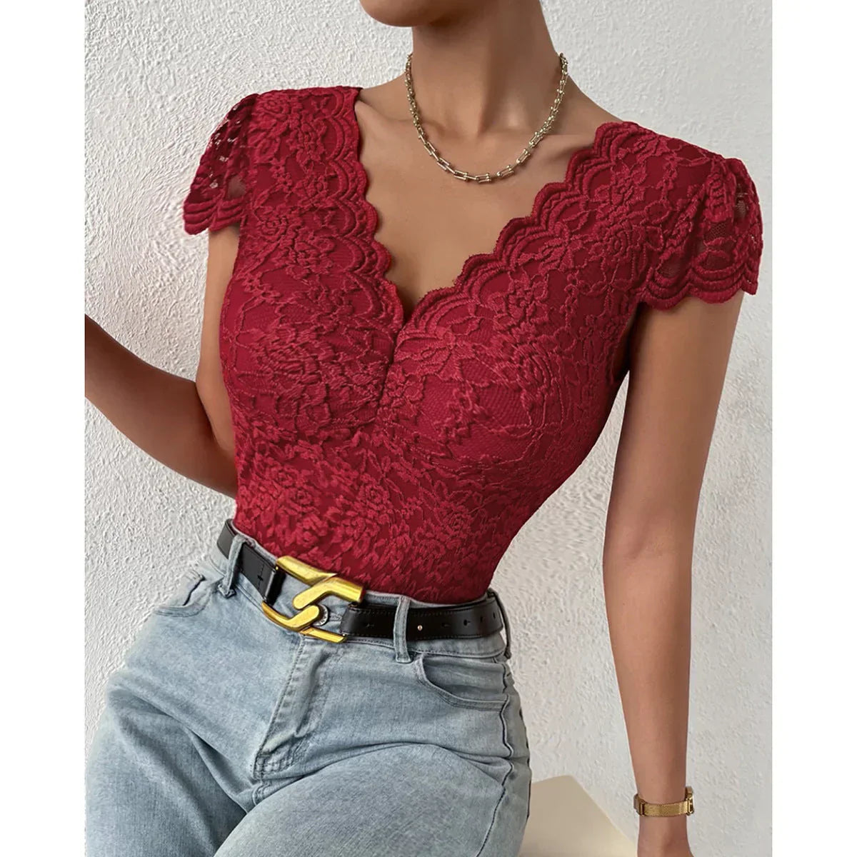 Eleganter Spitzen Body mit zeitlosem Charme für Damen