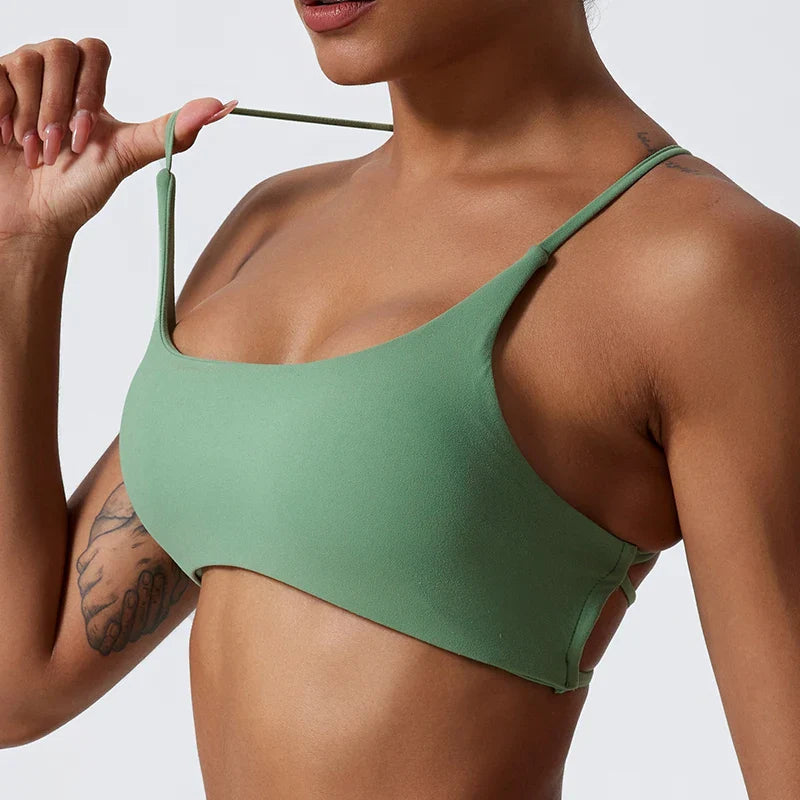Superweicher Cross-Back-Sport-BH Mit Frontverschluss Für Frauen