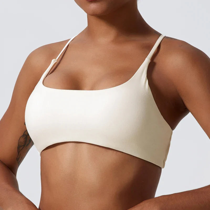 Superweicher Cross-Back-Sport-BH Mit Frontverschluss Für Frauen