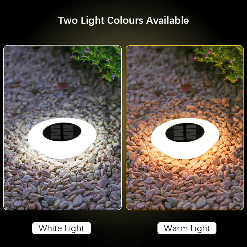 Solar-Bodenleuchten 4er-Set – 14 LEDs und 360°-Lichtring product image 5