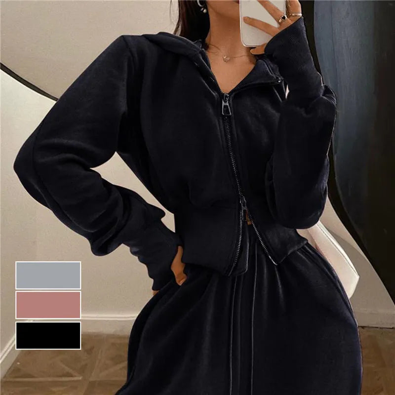 Sportliches und trendiges Tracksuit mit schlanker Passform Für Frauen