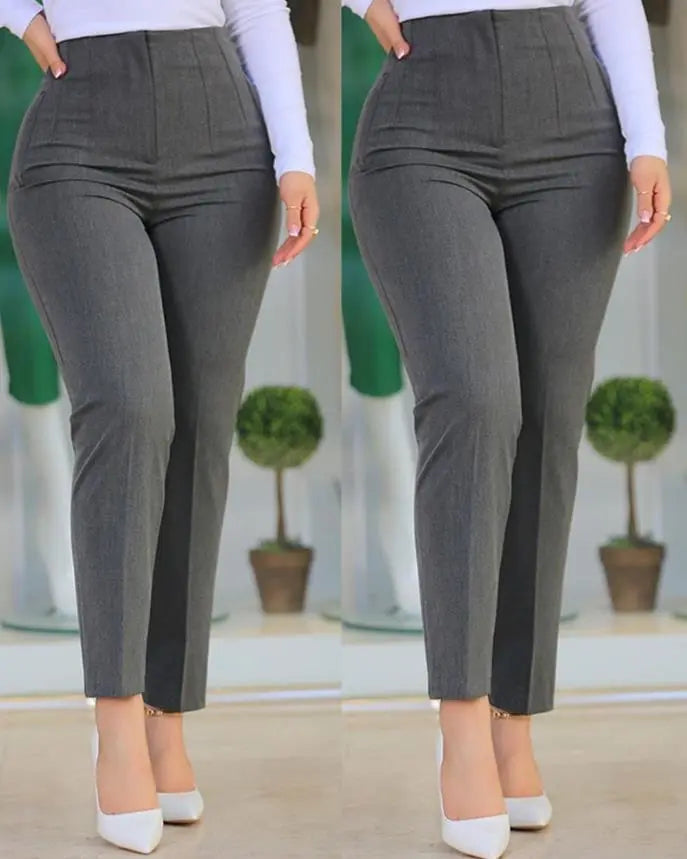 Legere High-Waist-Hose mit entspannter Passform und leichtem Stoff für Frauen