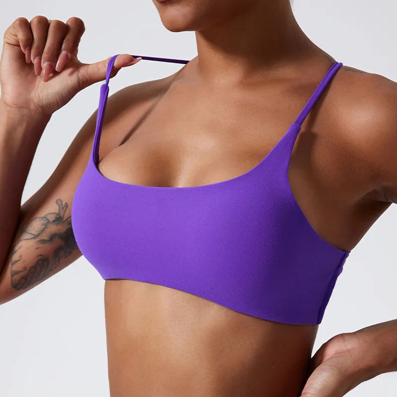 Superweicher Cross-Back-Sport-BH Mit Frontverschluss Für Frauen