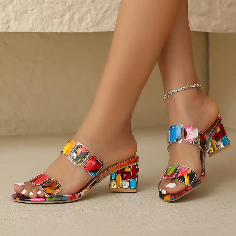 Ceridwen | Sandalen mit Blockabsatz