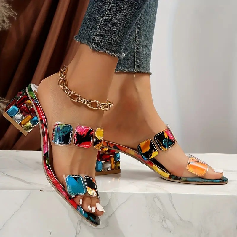 Ceridwen | Sandalen mit Blockabsatz
