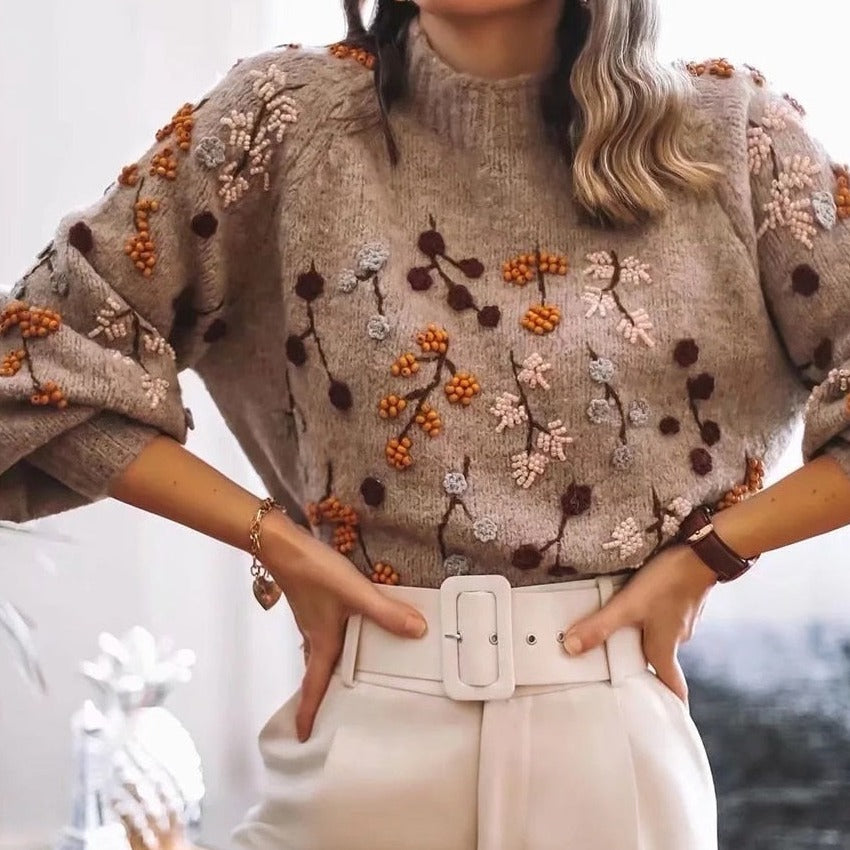 Garnetta | Eleganter Polyester-Pullover aus Strick