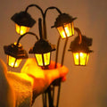 Retro Solar-Gartenlaterne mit 6 LED-Leuchten product image 1