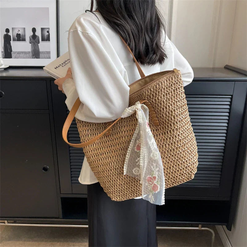 Eleonore | Cabas-Tasche aus Stroh