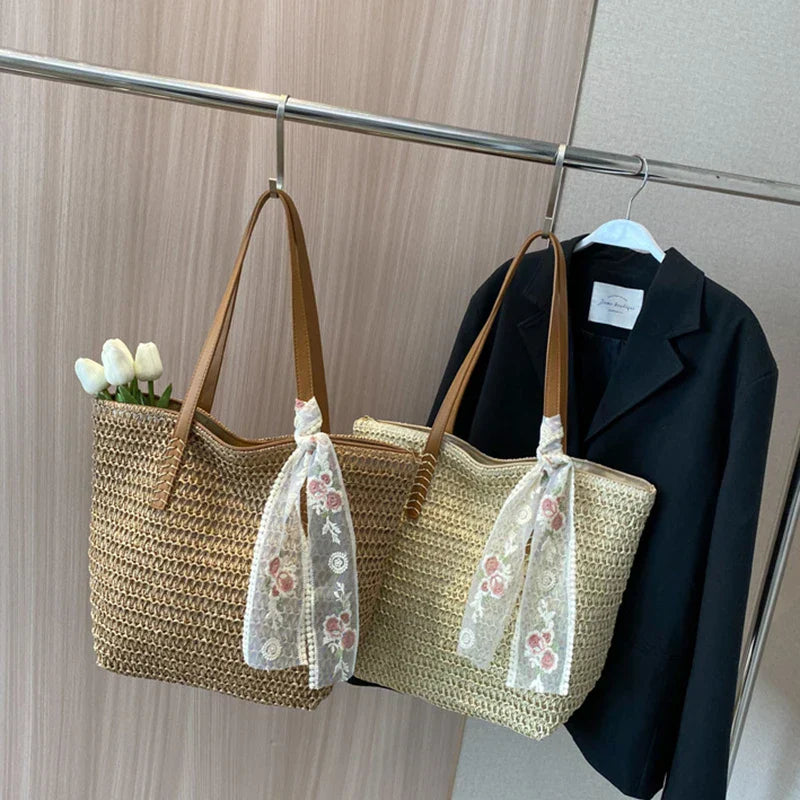 Eleonore | Cabas-Tasche aus Stroh