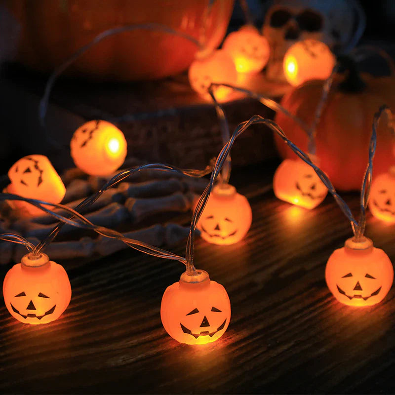 LedString™ – Kürbisschädel-Augäpfel Lichterkette Dekoration [50% Rabatt]