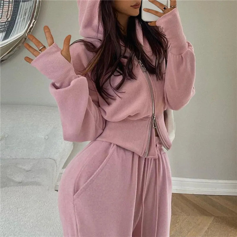 Sportliches und trendiges Tracksuit mit schlanker Passform Für Frauen
