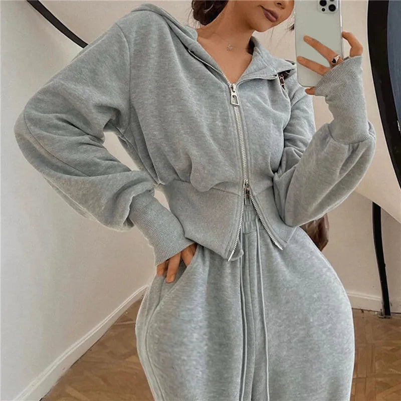 Sportliches und trendiges Tracksuit mit schlanker Passform Für Frauen