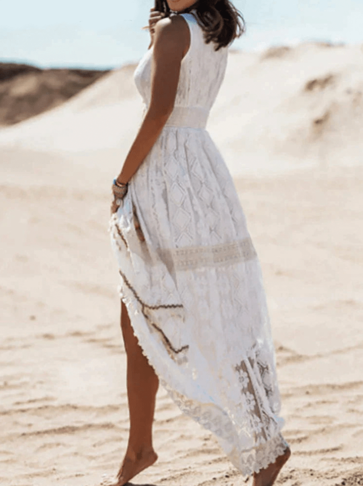 Elegantes Boho-Kleid mit fließendem Design Für Frauen