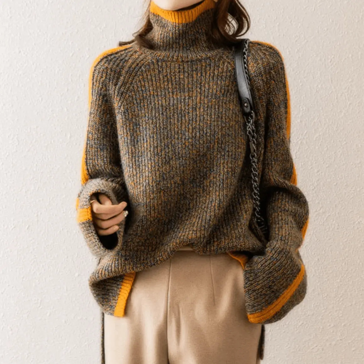 Gemütlicher Rollkragenpullover mit zeitlosem Komfort für Frauen