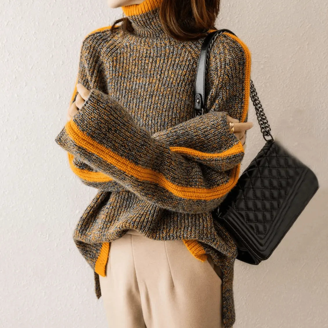 Gemütlicher Rollkragenpullover mit zeitlosem Komfort für Frauen