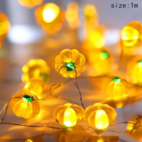 LedString™ – Kürbisschädel-Augäpfel Lichterkette Dekoration [50% Rabatt]