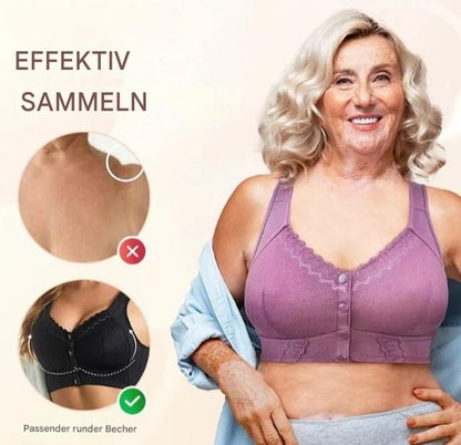 Estella™ – Baumwoll-BH mit Vorderöffnung für Senioren mit Komfort [1 + 1 Gratis]