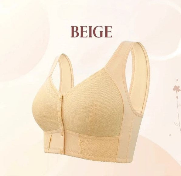 Estella™ – Baumwoll-BH mit Vorderöffnung für Senioren mit Komfort [1 + 1 Gratis]