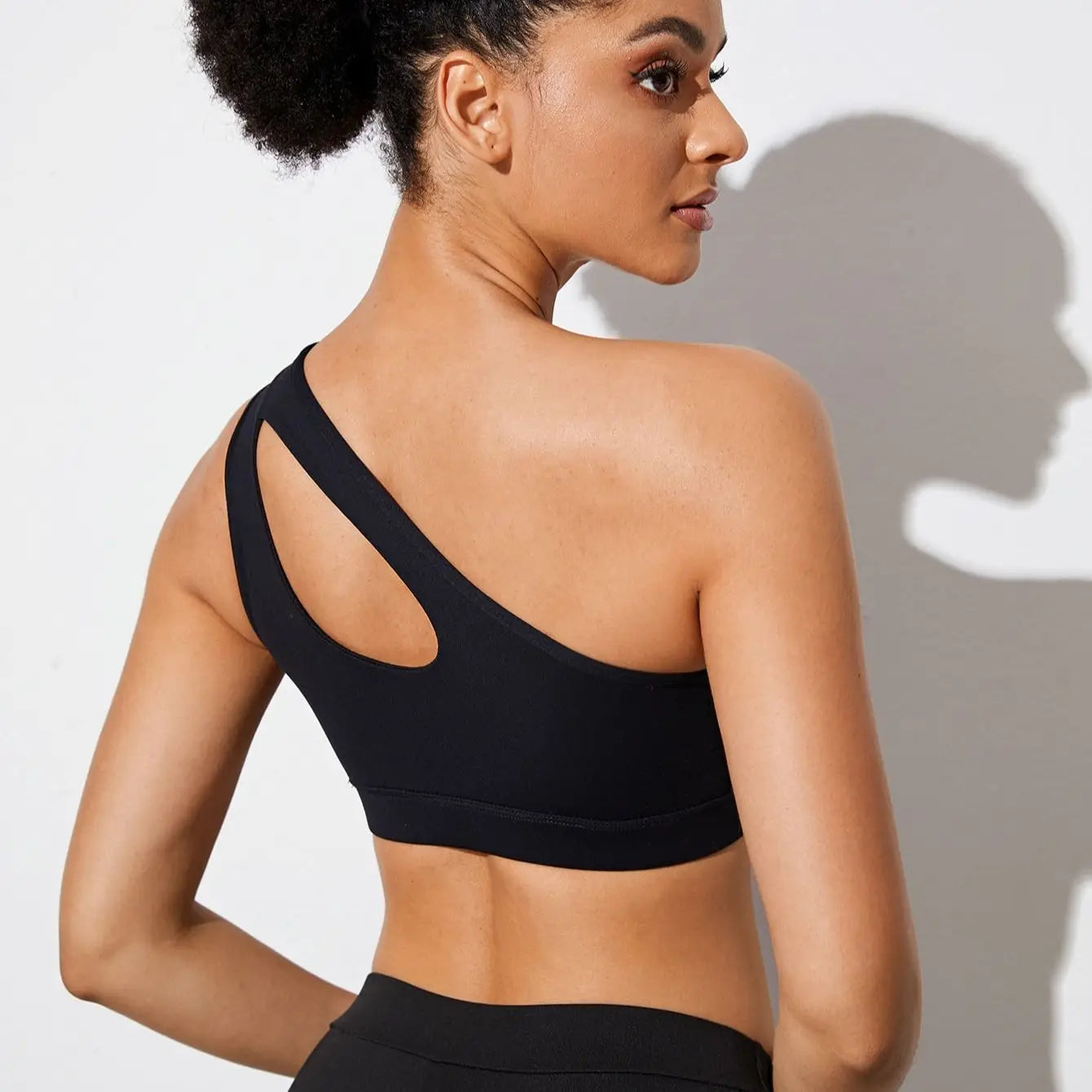 Einseitiger Push-Up-Stoßfester Sport-BH Für Frauen