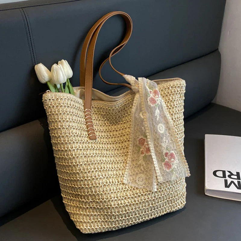 Eleonore | Cabas-Tasche aus Stroh