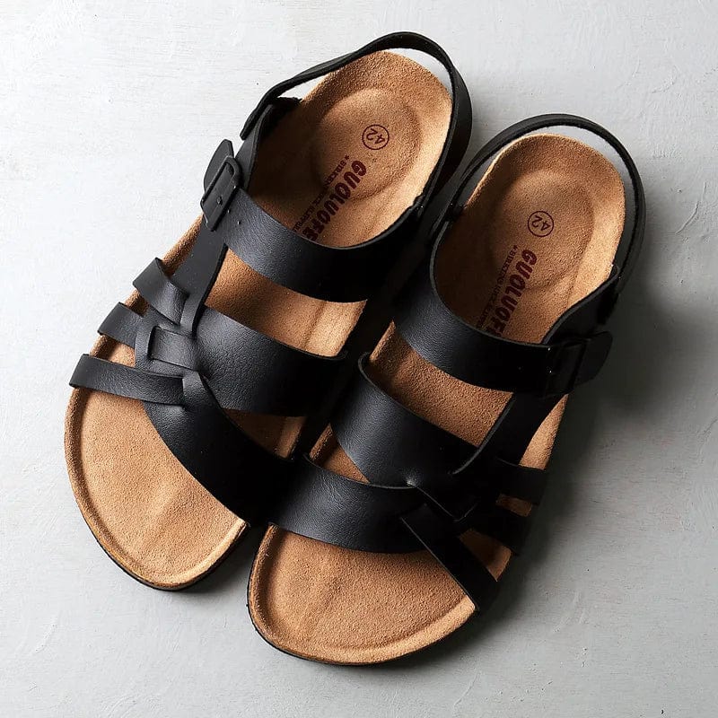 Quinlan | Orthopädische Ledersandalen