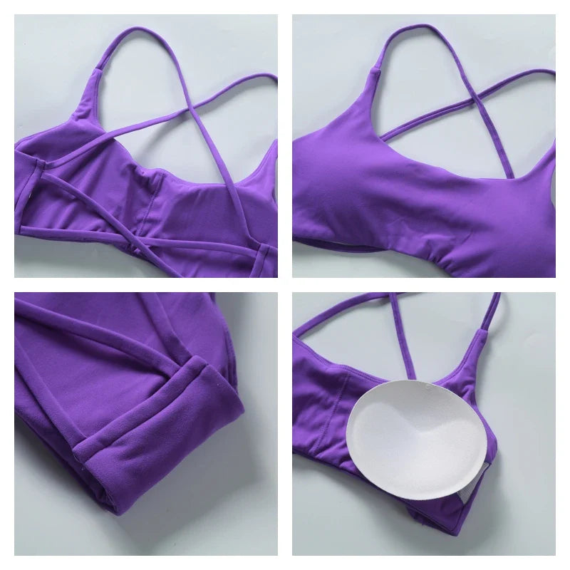Superweicher Cross-Back-Sport-BH Mit Frontverschluss Für Frauen