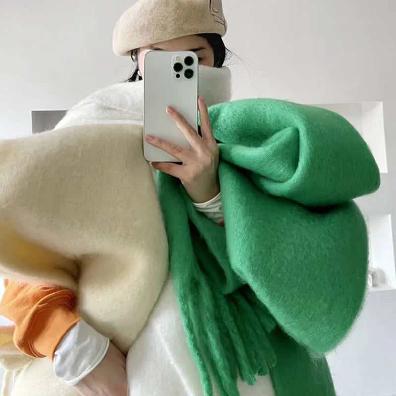 Luxuriöser weicher Schal mit eleganter Wärme für Damen