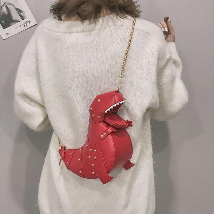 Einzigartige T-Rex Mini-Tasche mit Verspieltem Touch für Damen