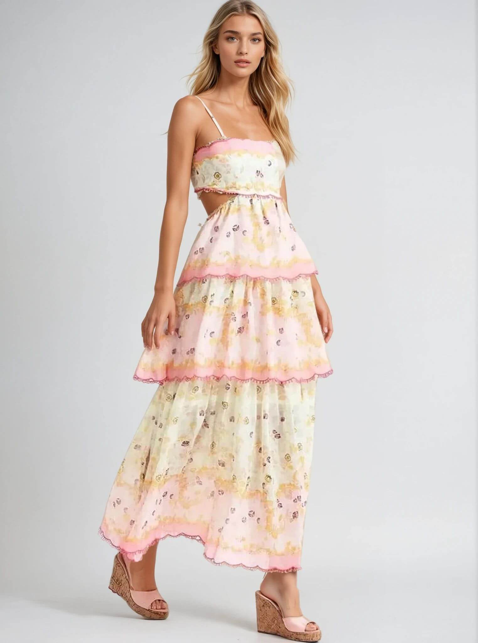 Maxikleid für den Sommer mit leichtem Design Für Frauen