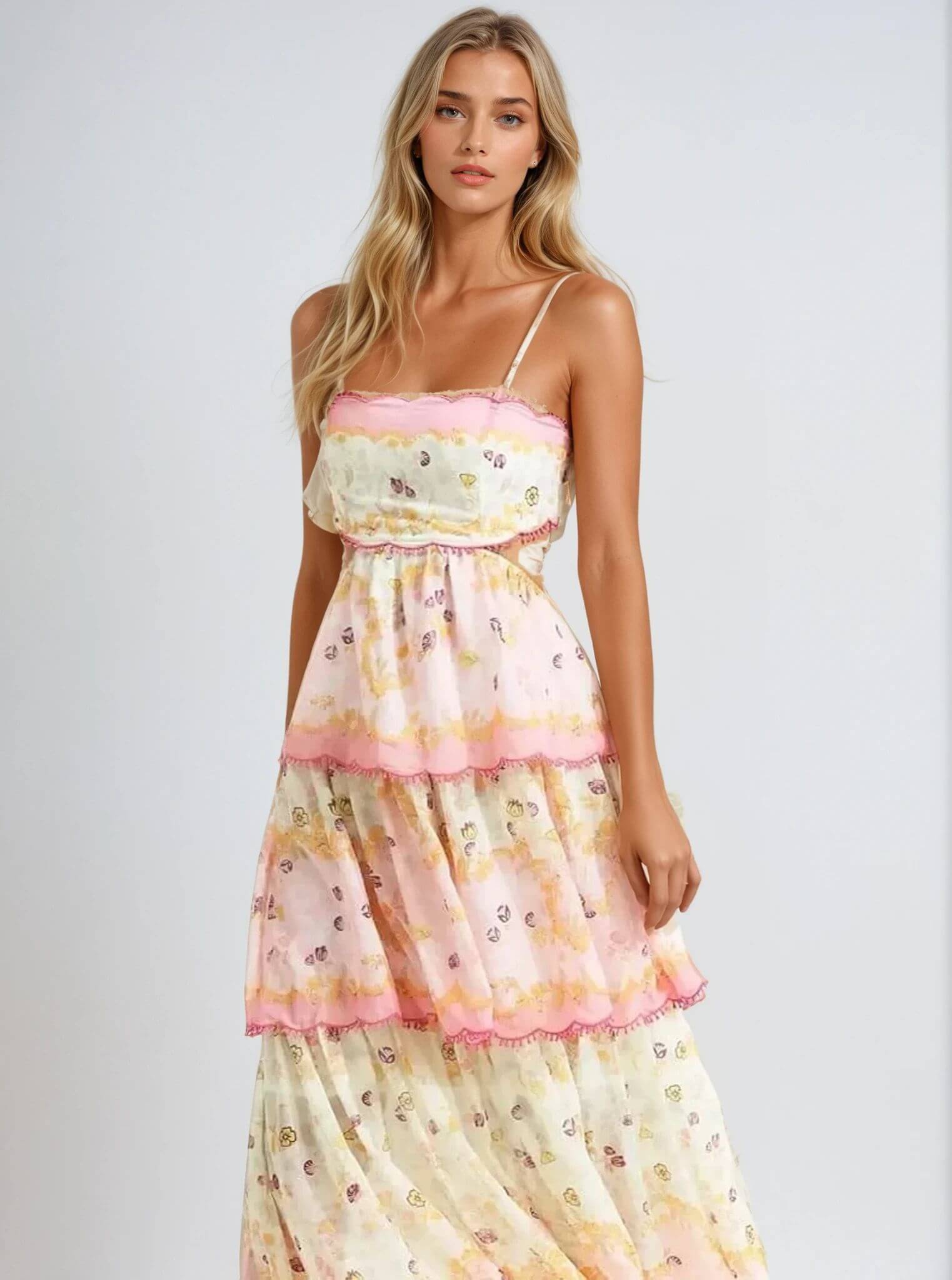 Maxikleid für den Sommer mit leichtem Design Für Frauen