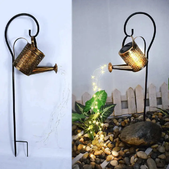 Gießkannen-Solarlampe – Regengeräusch & Automatiklicht, Gartendeko product image 4