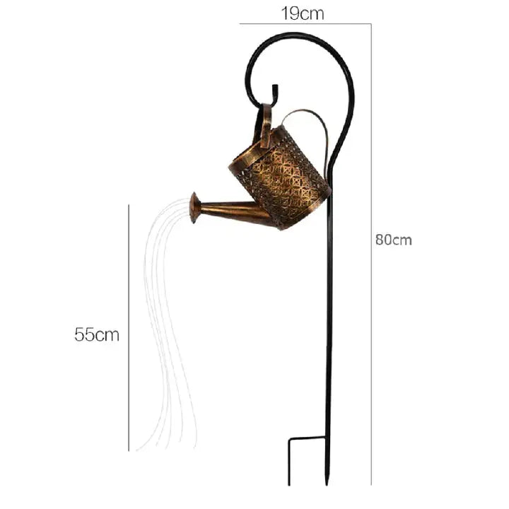 Gießkannen-Solarlampe – Regengeräusch & Automatiklicht, Gartendeko product image 6