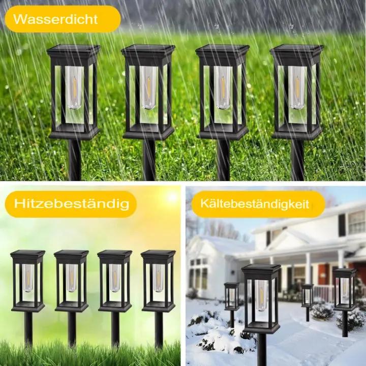 SolarGarden™ – Warmweißes Licht für Wege, Beete & stimmungsvolle Gartenmomente [1 + 1 Gratis]
