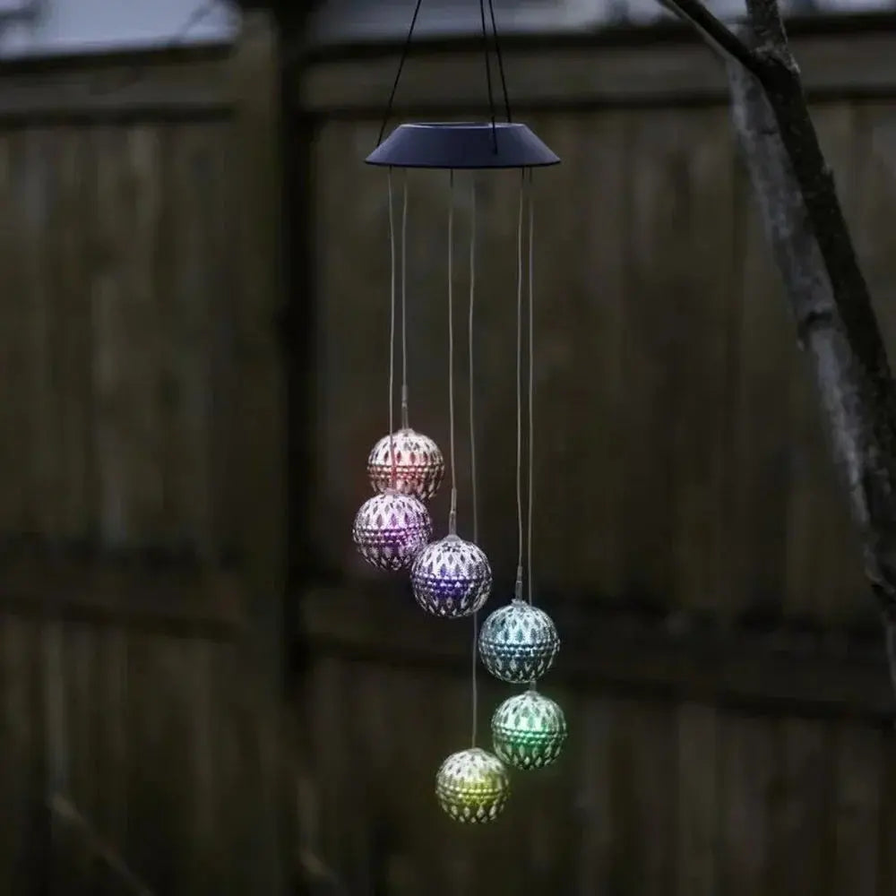 Solar-Windspiel mit Farbwechsel-LED – Leuchtendes Ambiente für Garten & Balkon product image 4