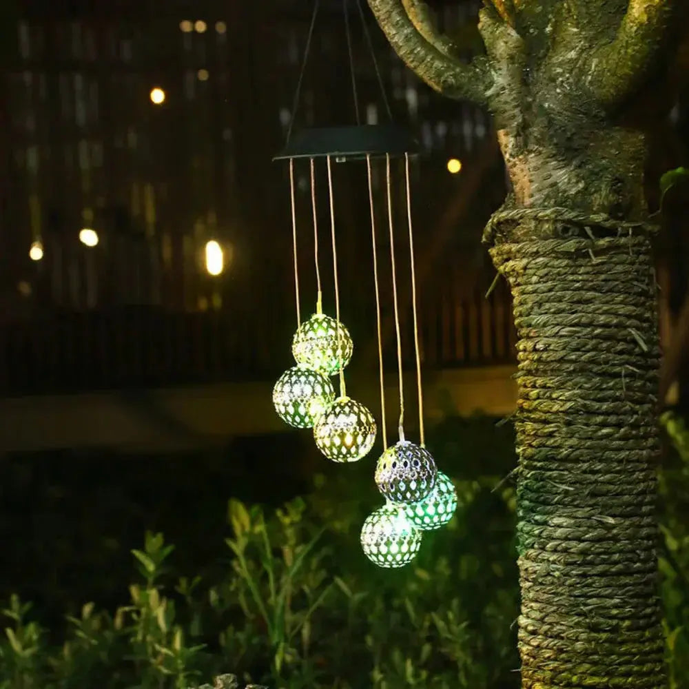 Solar-Windspiel mit Farbwechsel-LED – Leuchtendes Ambiente für Garten & Balkon product image 5