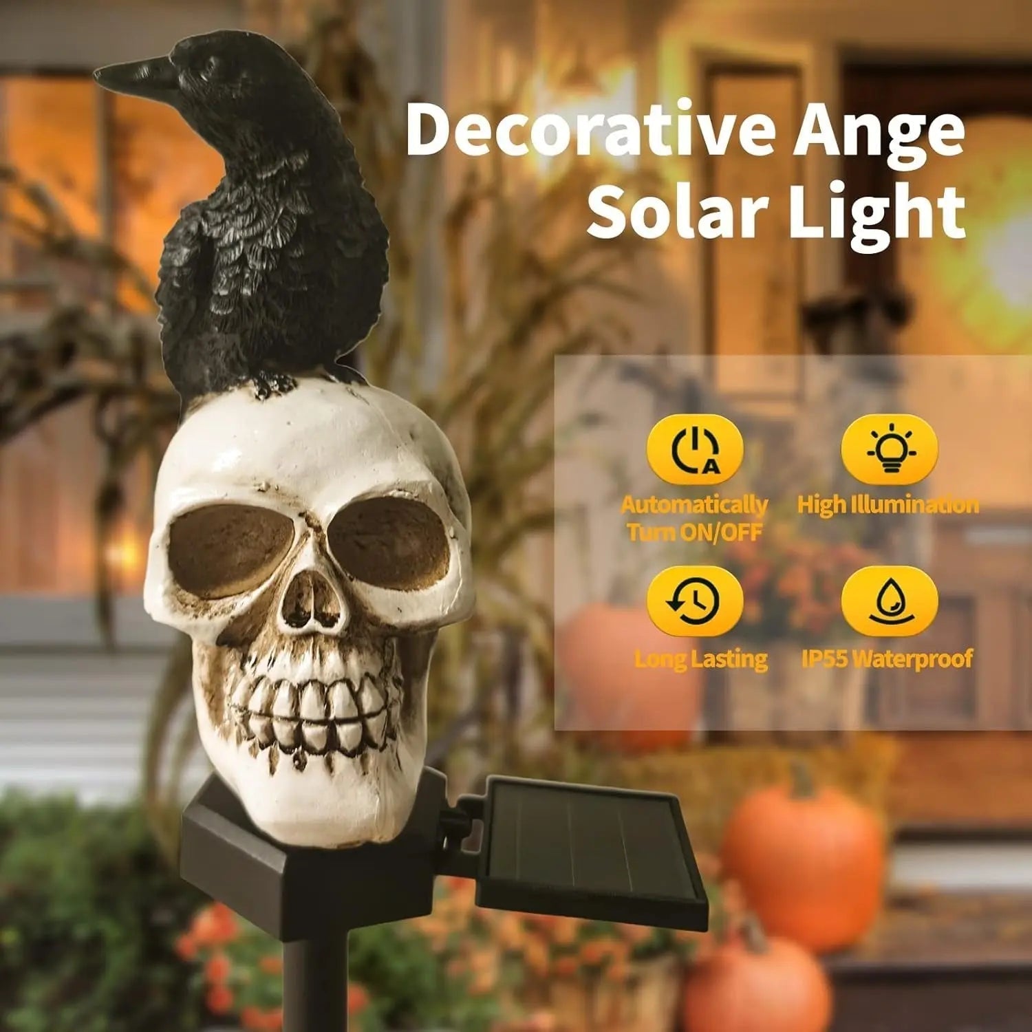 SolarSkull™ – 6–10 Stunden stimmungsvolle und stabile Nachtbeleuchtung [50 % Rabatt]