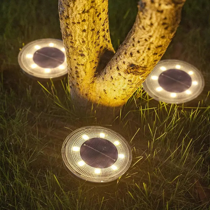 Solare Garten-Bodenleuchten – Wetterfest, 4er-Set product image 2