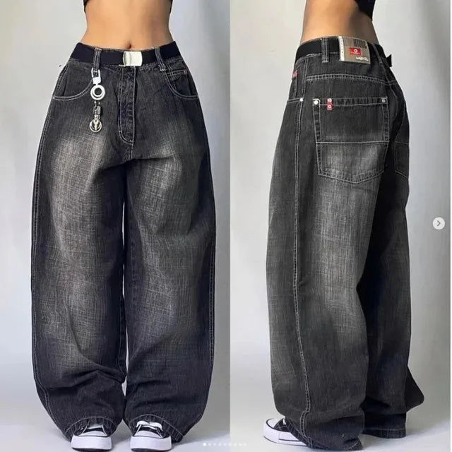 Sunhilde | Baggy Cargo Jeans mit Taschen